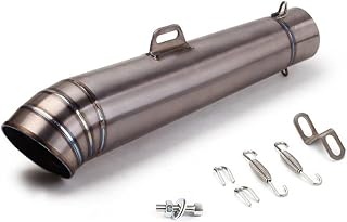 Motorcycle Full Exhaust System For Kawasaki For Ninja 400 Universal 60mm Motorcycle Exhaust Modified Titanium Alloy Muffler With DB Killer Silencer Motorbike Exhaust End Silencers