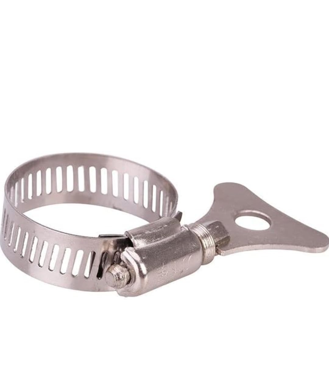 DESCTIDY Stainless Steel Hand Adjustable Worm Gear Key Type Hose Clamps Gas Water Tap Garden Pipe Clamp Clips for Plumbing Mechanical & Multi Uses (Pack of 10, 1.25 Inch) (3/4 INCH)-image-21