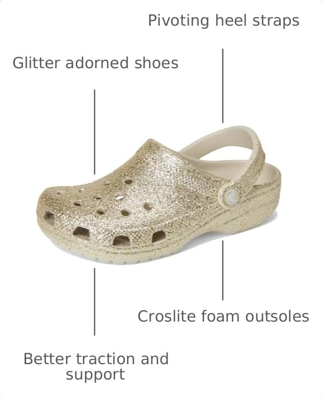 Image of Crocs Kids Classic Glitter Clog