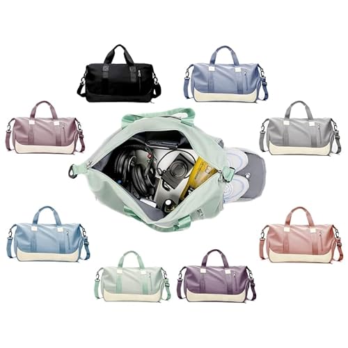 Bolsa Mala Viagem Grande com Alças Removíveis, 5 Compartimentos, Ideal Para Academia e Viagens (Cinz