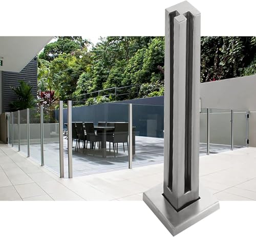 Poste de barandilla de vidrio para transformar tu terraza y patio con estilo moderno
