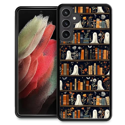 TAMEFOX Compatible with Samsung Galaxy S23 FE Case,Halloween Grimoire Ghost Slim Soft Shockproof TPU Protective Cover Case for Samsung Galaxy S23 FE