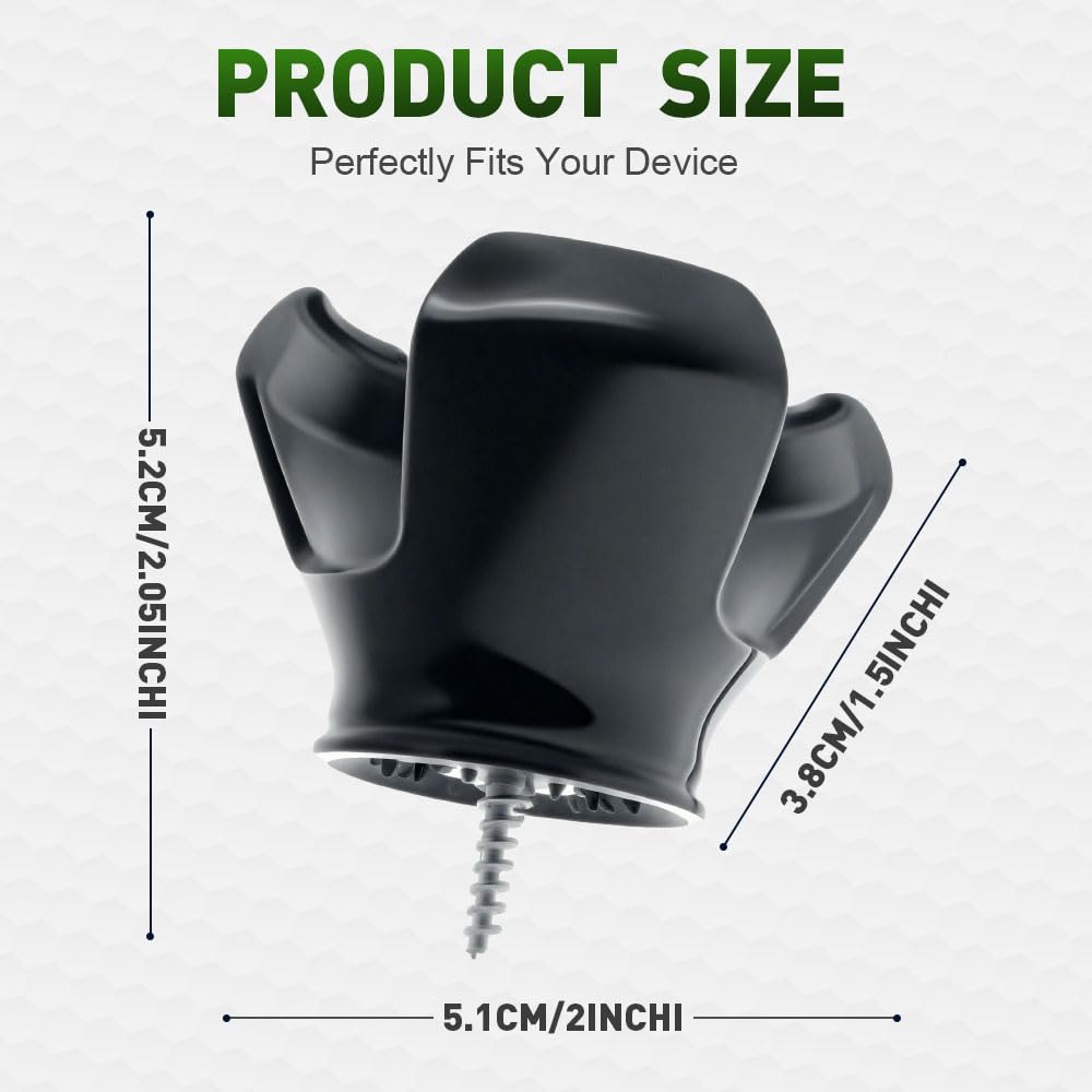 Medech 3-Claw Ball Pick Up for Putter Grip,Golf Ball Retriever Grabber Pick Up,2025 Back Saver Suction Cup Ball Grabber,Sucker for Golf Screws Tool (black-3pc)