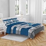 Pegasus Home Fashions Detroit Lions Heathered Stripe 3-Piece Full/Queen Bed Set