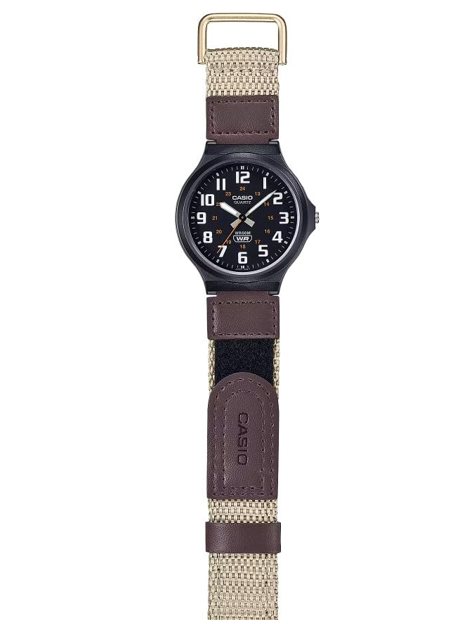 Image of Casio MW240 Series | Men's Quartz Watch | 50M WR | Large Resin Case | Resin Glass | Resin Band | Large Arabic Numerals | Analog Watch | Easy to Read Display | 3 Year Battery