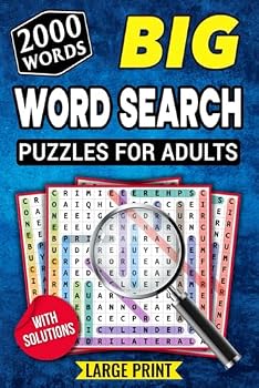 Paperback BIG Word Search Puzzles For Adults: 2000 Words - Large Print and Anti Eye Strain (With Full Solutions) Book
