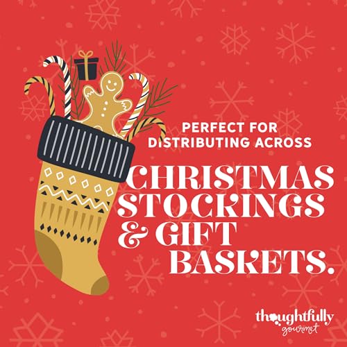 Thoughtfully Gourmet, Weihnachts-Kakao Geschenkset, leckere Geschmacksrichtungen mit Cookie Butter, Kürbiskuchen und mehr, 12 Stück