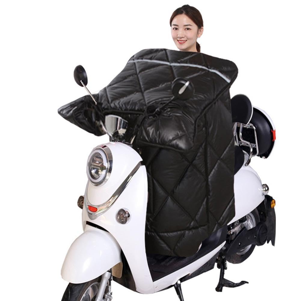 Tablier Scooter,Couvre Jambe Scooter 50 Hiver Moto Scooter Pare-Brise Couette équitation Chaud Genou Taille Jambe Tablier Coupe-Vent Couverture électrique Moto Jambe Genou Tablier