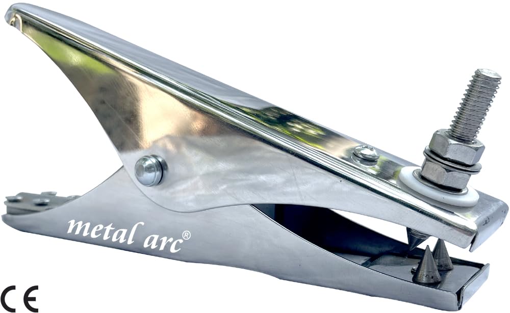 Metal Arc ISI Marked Professional Crocodile Static Clamp For Oil, Paint & Petrolium Industry (ECH601SSP, Pack of 5) 2