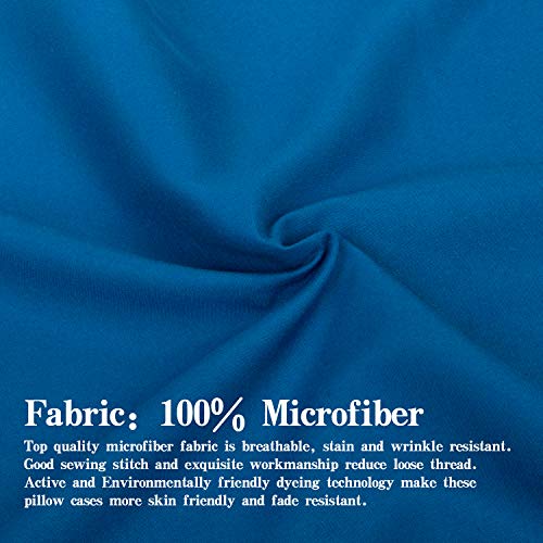 Image of NTBAY Queen Microfiber Flat Sheet, 90 x 102, Royal Blue