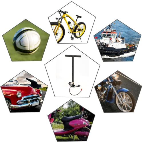 Supernic 6000 PSI High Pressure Hand Pump PCP 3 Stage Air Gun Rifle Pump Filling Stirrup Charger Tire Inflator Pump for Camping Automobiles and Motorcycles - Image 5