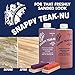 SNAPPY TEAK-NU Kit - Restore & Renew Weathered Teak & Other Fine Wood - Professional Strength 2 Step System 2 X 32 OZ. (STN-QKIT)