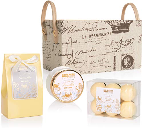 BRUBAKER Cosmetics Bad en Body Set - Vanille Munt Geur - 12-delige Cadeauset in Vintage Handle Box - Image 3