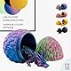 3D Drache im Ei – Drachenei mit Drache 7 cm Figur | 4er-Pack Große Eier | Multicolor schlüpfender Überraschungsdrache | Bewegliches Fantasy Spielzeug & Sammelfigur für Kinder