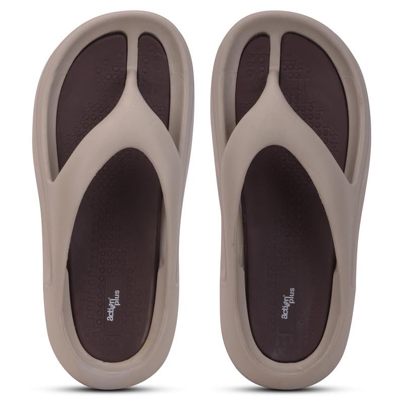 Image of ACTION Extra Soft Men's PILO Comfort Slippers | Lightweight & Anti-Skid Flip Flops with Cushioned Footbed | Waterproof Slippers for Men & Boys - ART APTM-26