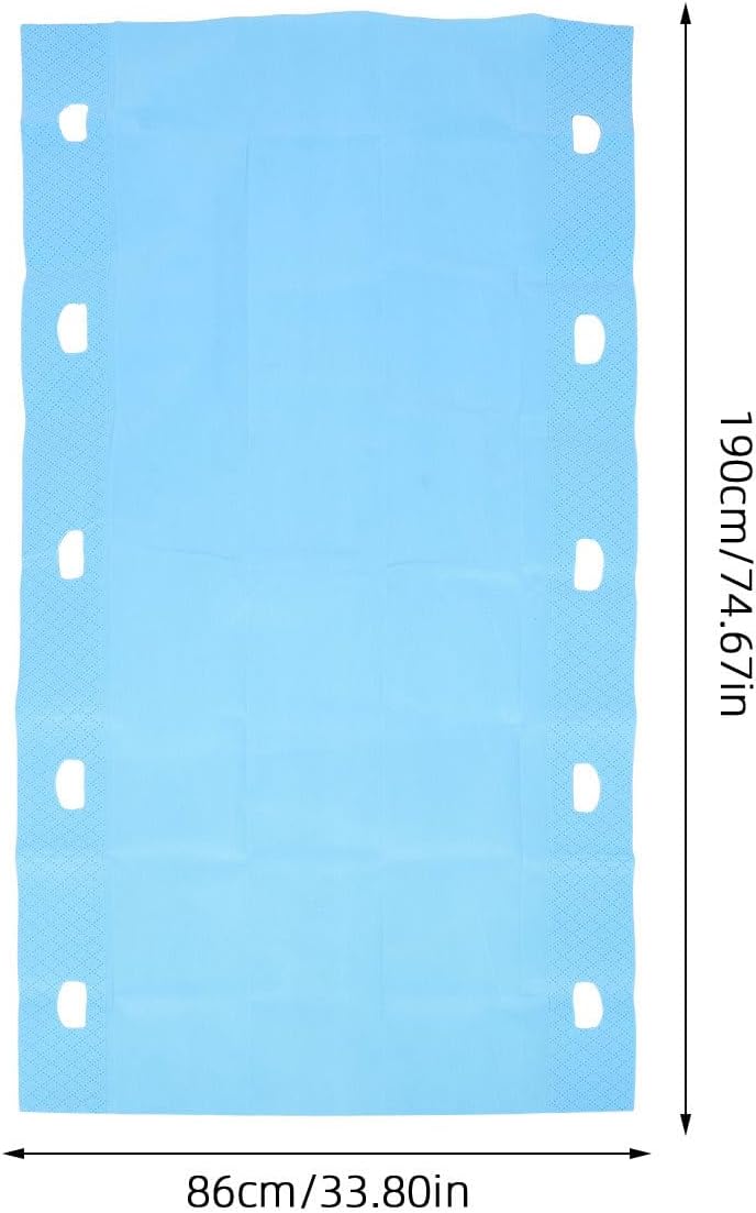Positioning Bed Sheet with Handles - 75x34" Disposable Transfer Sheet 330lb Load - Aid Assistant for Turning and Repositioning for Elderly, Patients, Bedridden