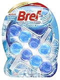 Todo en 1: La fórmula con 4 funciones de Bref Gel Brillante retrasa la reaparición de la suciedad, limpia el WC con cada descarga, aporta frescor y deja un brillo radiante.
