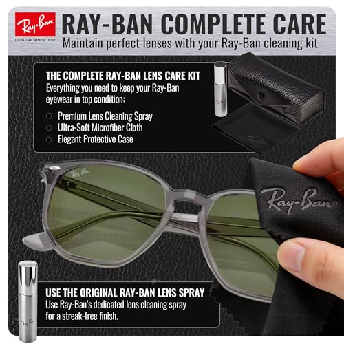 Image of Ray-Ban RB4306 Square-Round Shaped Sunglasses for Men & Women with Official RAYBAN Eyewear Kit