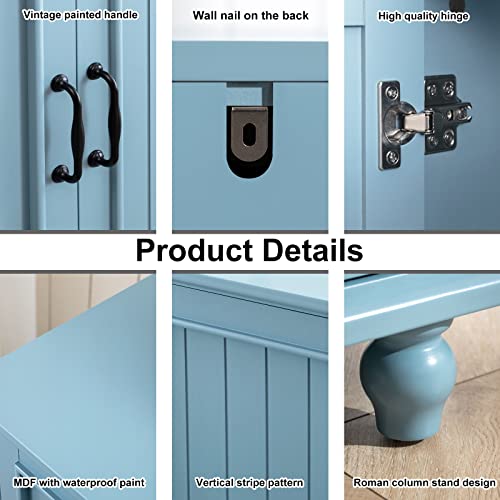 Scurrty-Buffet-Bar-Cabinet-with-Storage-62-Coffee-Bar-Cabinet-Sideboard-Storage-Cabinet-for-Dinning-Room-Kitchen-Living-Room-4-Doors-Blue Scurrty Buffet Bar Cabinet with Storage 62 Coffee Bar Cabinet Sideboard Storage Cabinet for Dinning Room Kitchen Living Room 4 Doors Blue