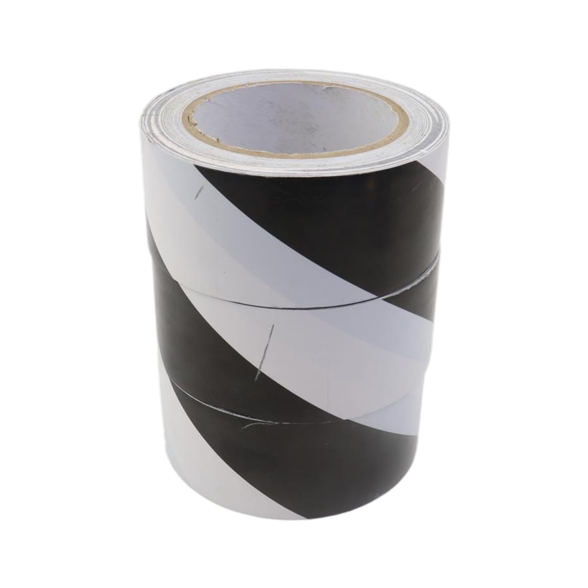 Ludom Lot de 3 rubans d'avertissement en PVC - Noir et blanc - Pour le marquage des sols, des murs, des tuyaux et des appareils
