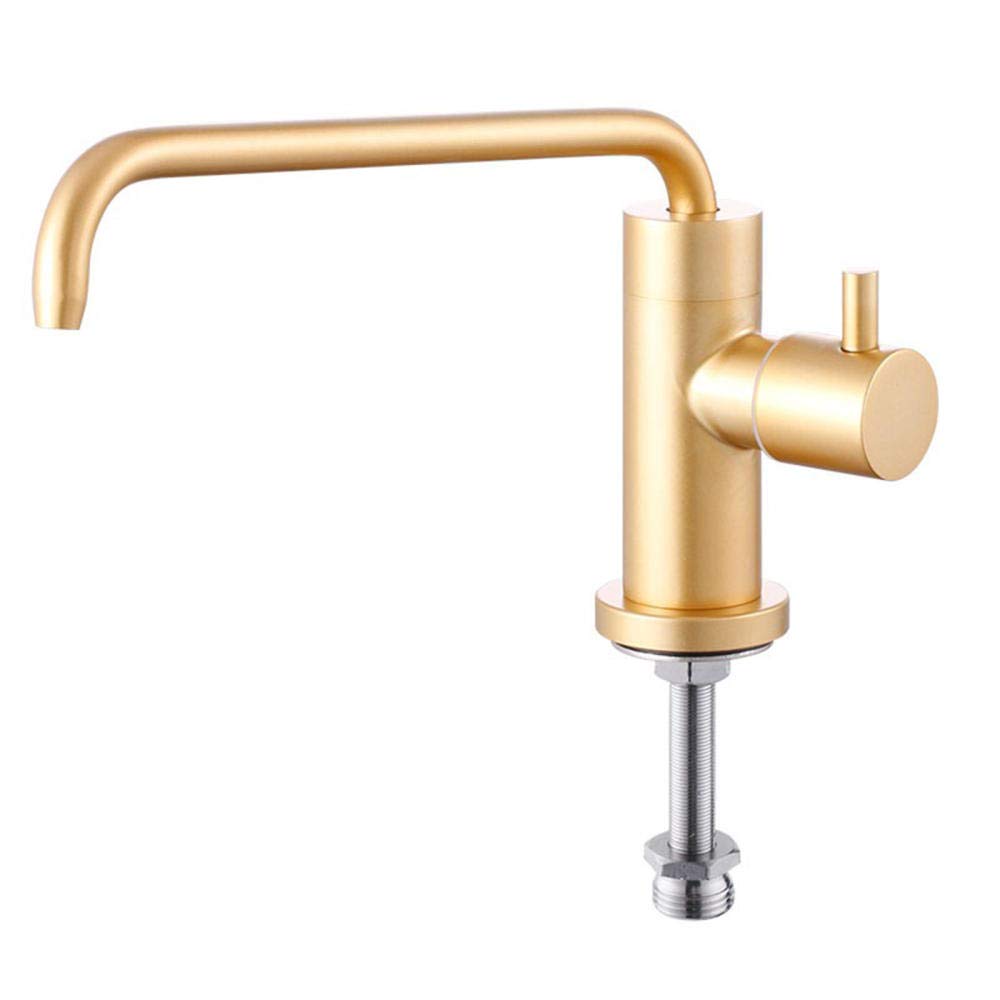 Filtro per Acqua Potabile ad osmosi da 1/4'' in Acciaio Inox per Cucina Rubinetto per Acqua Potabile Diretta per Acqua Pura Gold-D