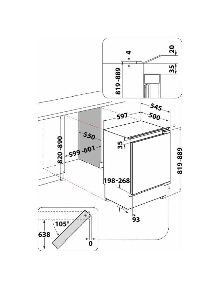 HABUFZ011 - Congelatore Verticale, con Cassetti, 91 Litri, Congelamento 10 kg/24h, Classe energetica E