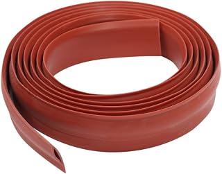 Tiras de goma adecuadas para aplicaciones de línea de presión, flexibles y con acabado pintable para proyectos de decoración del hogar (rojo)
