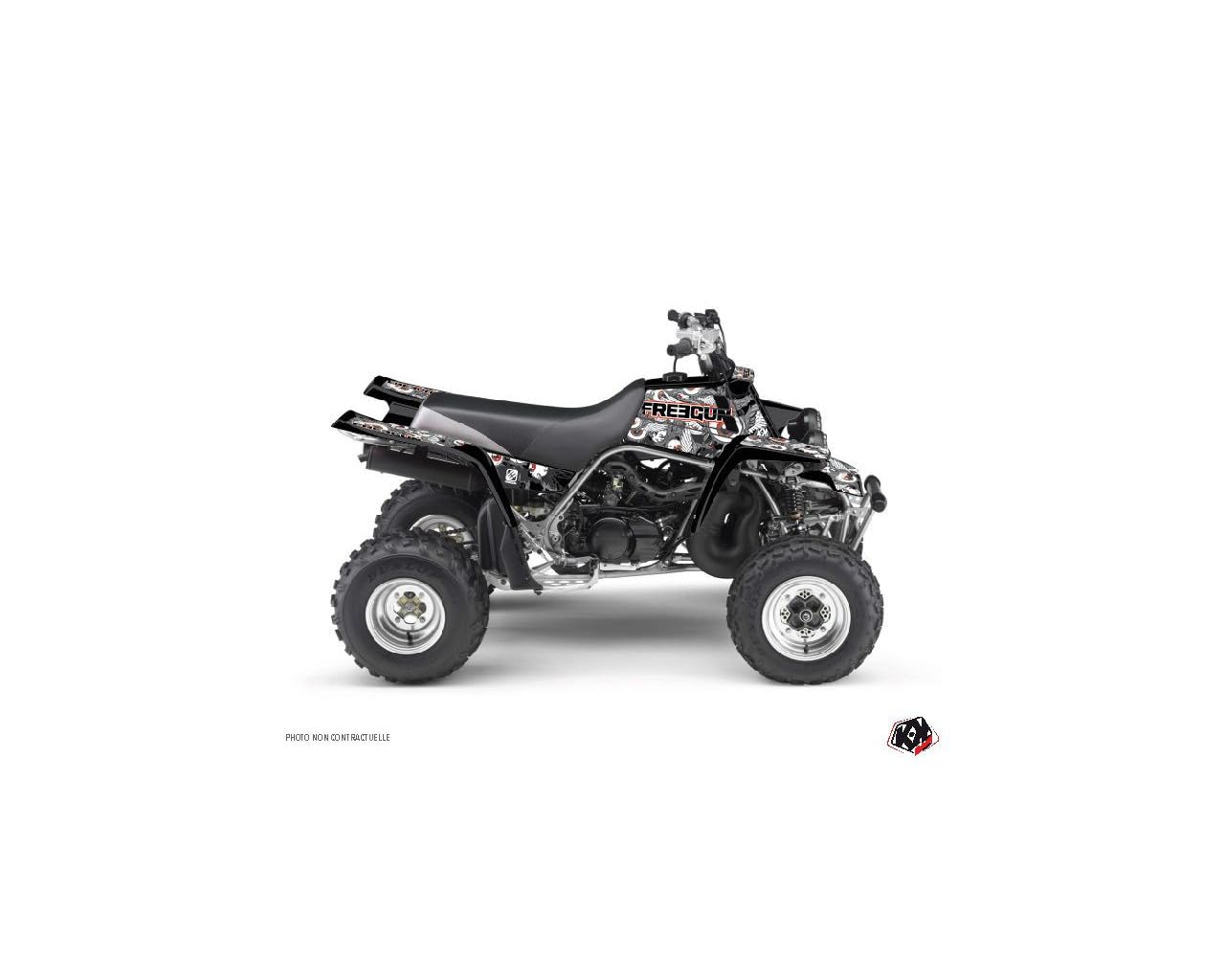 Kit déco de qualité supérieure Freegun Eyed Yamaha Banshee rouge - 3