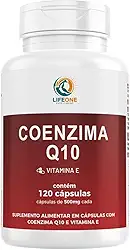Life One Coenzima Q10 100mg, Vitamina E, 120 Cápsulas