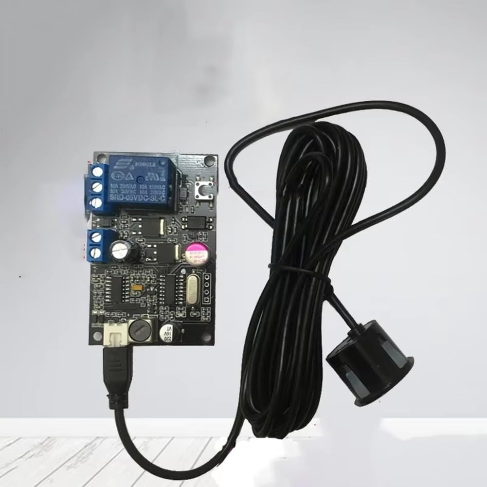 Módulo de Medición Ultrasónica de 12 V, Sensor de Proximidad de 250 Cm, Sensor de Evitación de Obstáculos, Salida de Relé