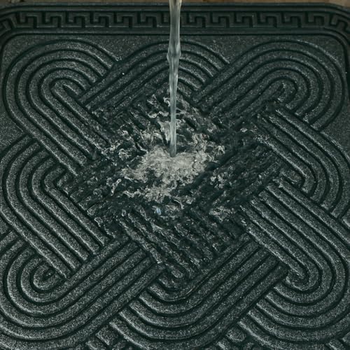 Image of Doormat For Home Entrance Outdoor Rubber Mat Anti Skid Waterproof Foot Mat