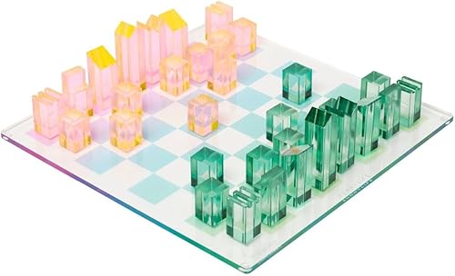 SunnyLife Women's Lucite Chess & Checkers