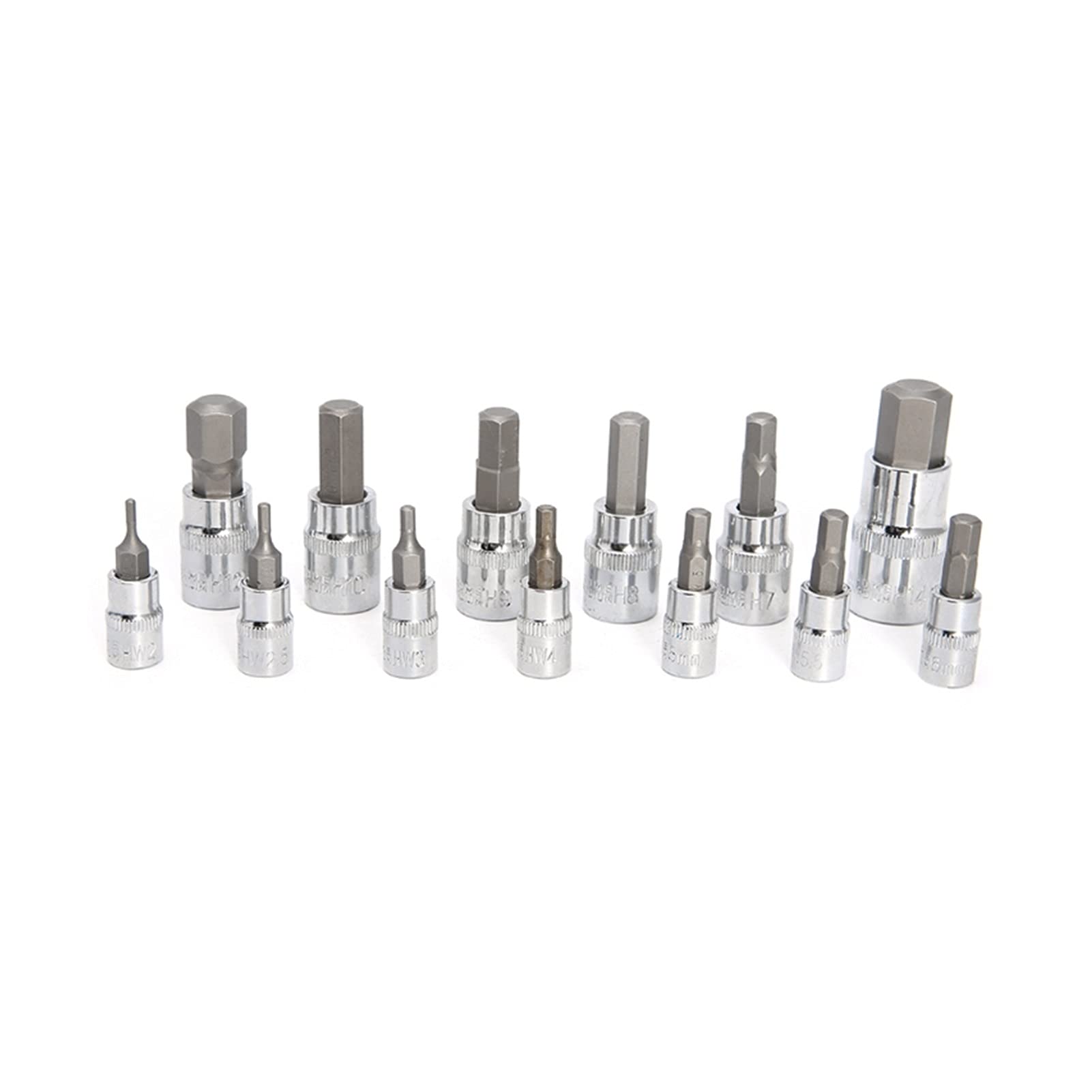 13pcs / Set Metric Allen Hex Chiave A Cricchetto 1/4 "3/8" 1/2 "Strumenti Di Attrezzi Strumenti Strumenti Strumenti Strumenti Sulle Ruote wanglan