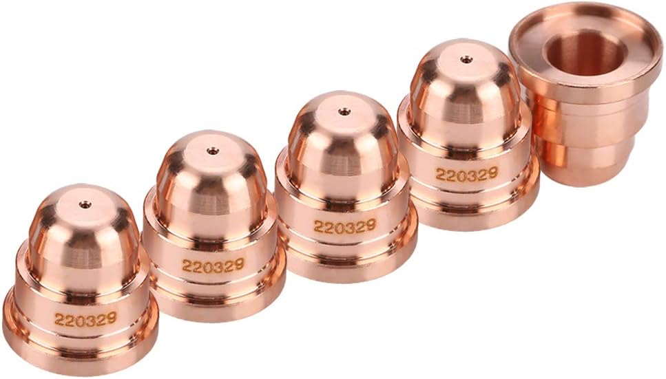 5Pcs ​ Copper Cutting Nozzle New Tool Accessories Model 220329 for Efficient Metal Cutting carbon steel, stainless steel, aluminium and copper cutting.