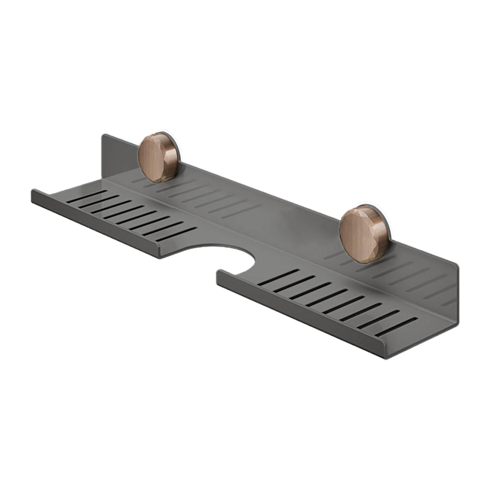 Estante de baño montado en la pared con grifo, soporte de exhibición de acero al carbono para perfume, baño, cocina, solución de almacenamiento elegante y funcional para hogares modernos