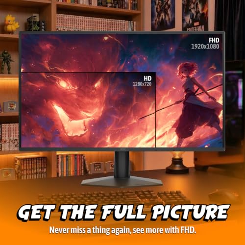Image of AOC 27 Inch Gaming Monitor FHD 180Hz Fast IPS 0.5ms HDR, 27G51F2 | 1920x1080 Computer Monitor, Adaptive-Sync, LED, Audio Earphone out, VESA Mount, Console Ready, 3-Year Zero-Bright-Dot