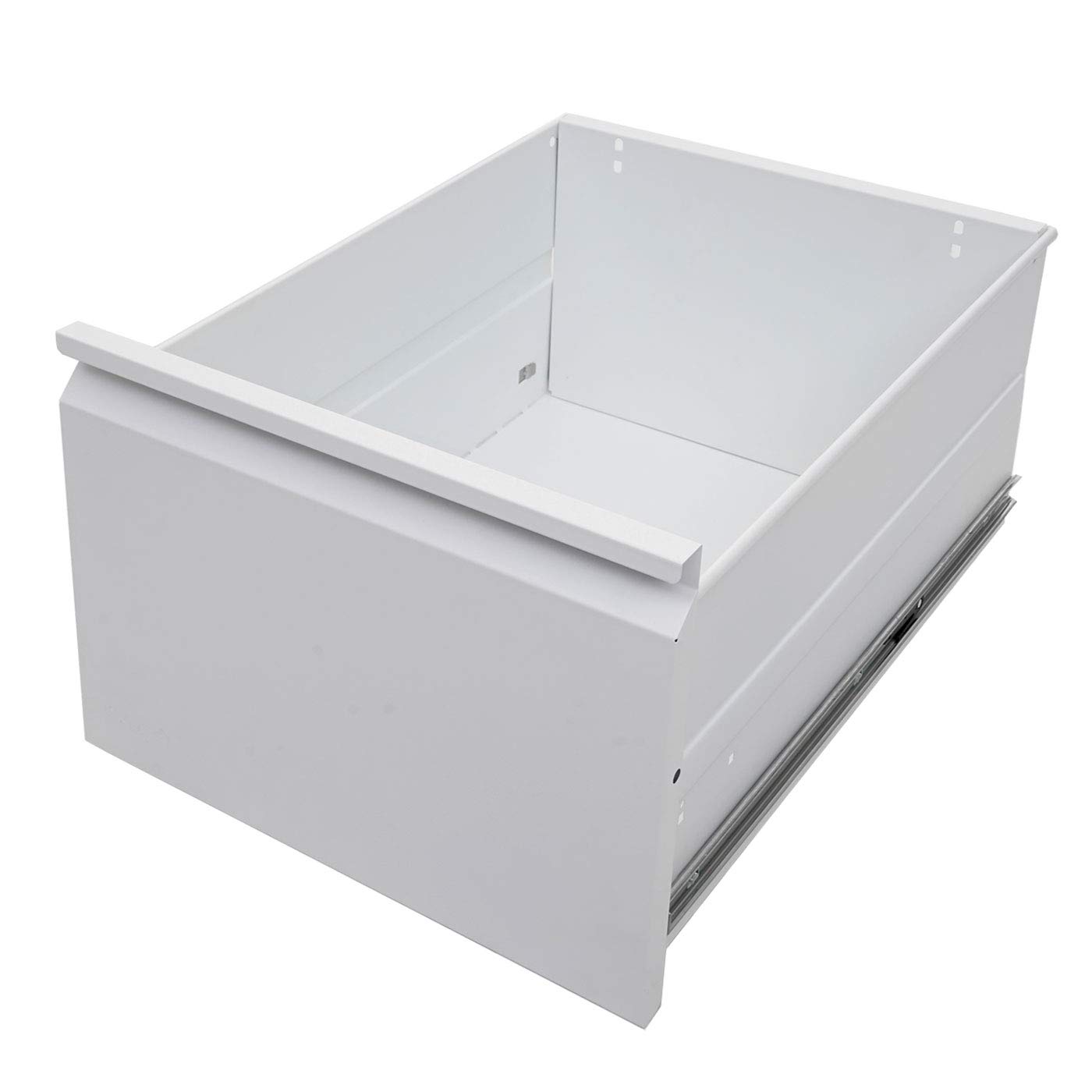 Mendler Armadietto classificatore 4 cassetti Formato Legal HWC-H16 Acciaio 62x46x134cm - Bianco