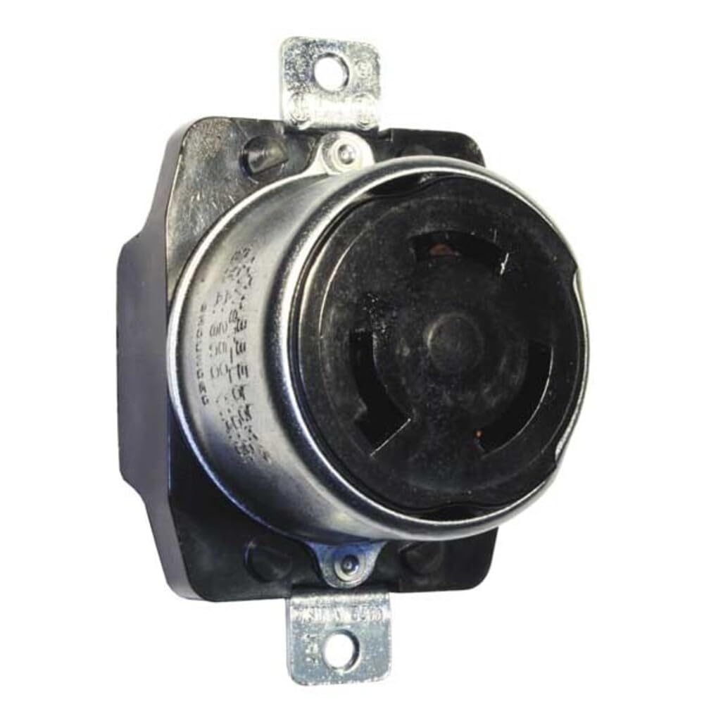 Hubbell HBL3771 Locking Receptacle, 50 amp, 250VDC/600VAC, 2 Pole