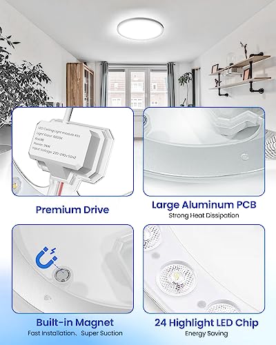 DoRight 24W LED Light Engine Retrofit with Built-in Magnets - Image 3