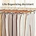 HOUSE DAY Premium Wooden Pants Hangers 25 Pack, Solid Lotus Wood Skirt Hangers with 2-Adjustable Clips, Heavy Duty & Anti Slip Wood Bottom Hanger for Slacks, Jeans, Trousers, Shorts (Natural)