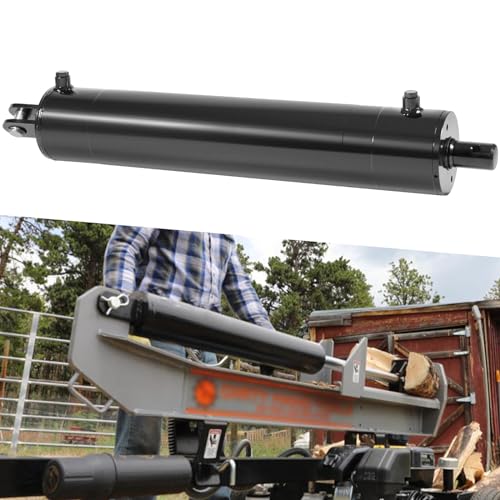 Image of 5 inchx24 inch Hydraulic Cylinders Log Splitter Cylinder, 3500PSI, Universal Hydraulic Cylinder 5 inch Bore 24 inch Stroke, Heavy Duty Hydraulic Cylinder 5x24