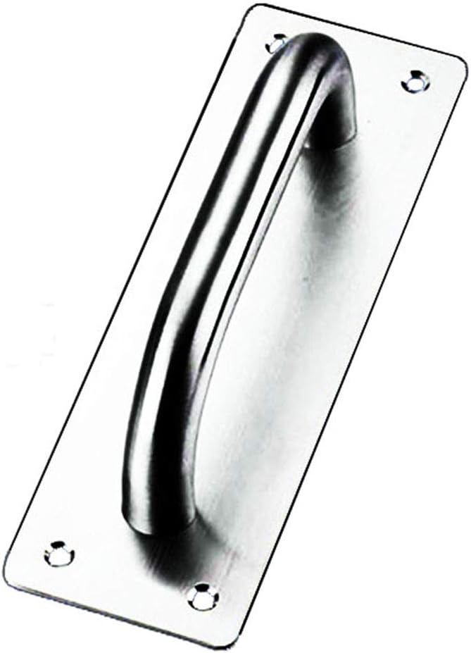 Sliding Door Handle, Tiberham Heavy Duty Stainless Steel Pull Push Door Handles with Back Plate, Gate Handle Toilet Door Pull Plate Wooden Cabinet Cupboard Handle Hardware (200 x 65 mm)