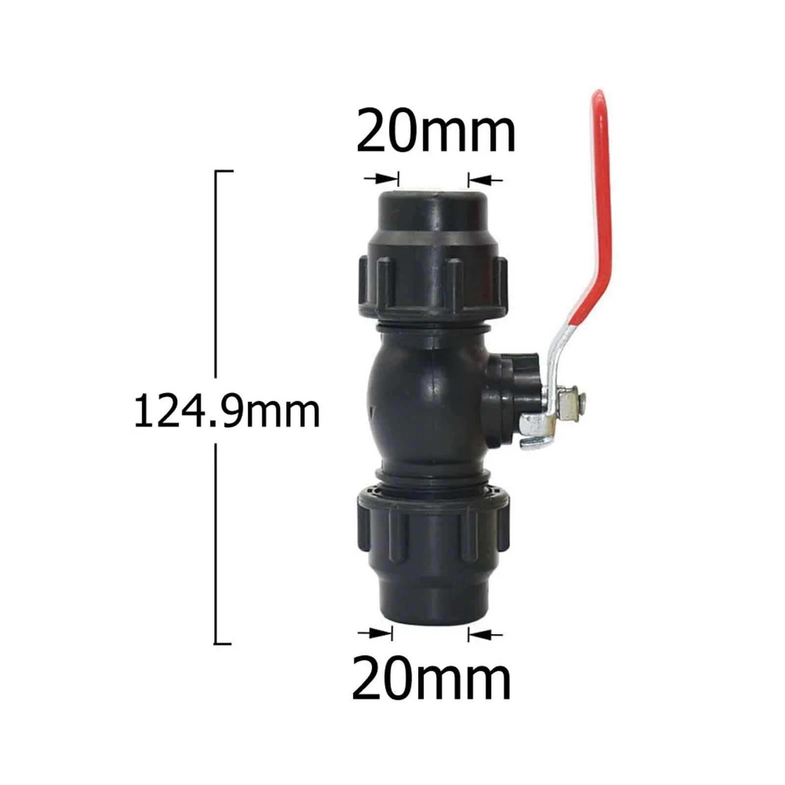 Conector rápido de tubería agua plástico 20/25/32/40/50 mm, acoplador núcleo válvula metal, reparación DN15 20 25 32 40(A)