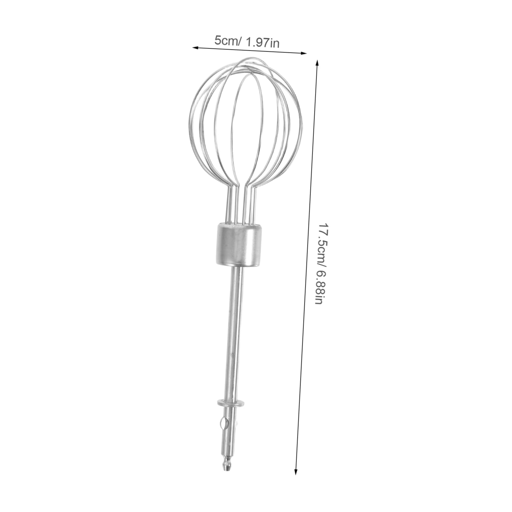 SOLUSTRE 2pcs Mini Hand Egg Beater Stainless Steel Mixing Paddle for Hand Mixer Non-electric Baking Tool