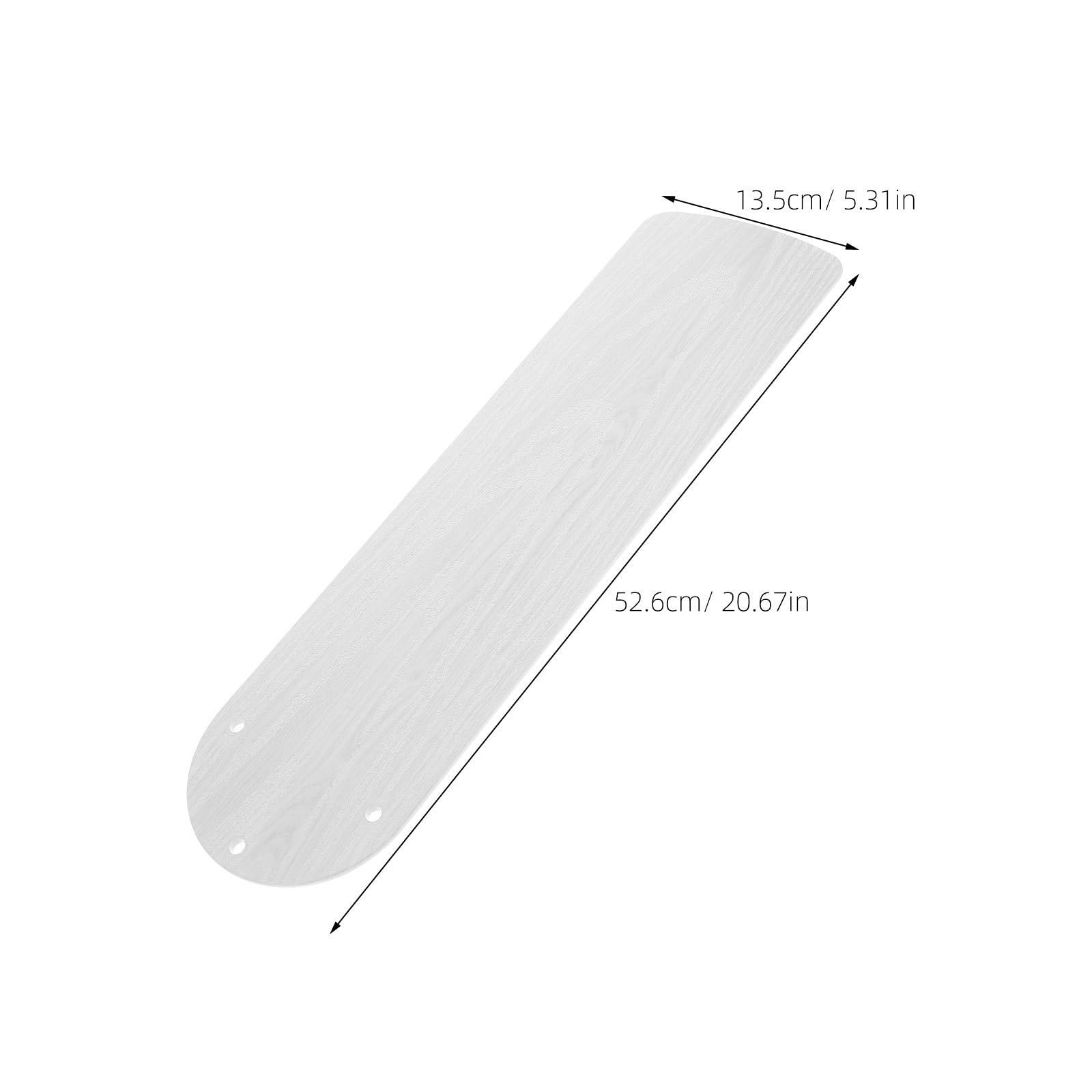 5 Piezas Aspas 52,4 Cm de Plástico Blanco de Ventilador de Techo Repuesto Silencioso y Elegante para Interiores para Ventiladores de Techo Eléctricos
