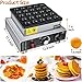 KHTD Mini Pancake Maker Machine, 25PCS Electric Nonstick Dutch Pancake Maker, 1.6 Inches Commercial Muffin Maker with Thermostat & Timer Control for Home Restaurant Snacks (12.8