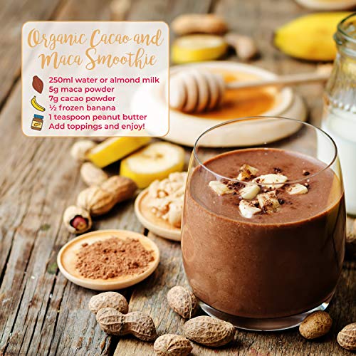 Organic Maca Powder - High in Vitamins B1, B2, B6, Calcium, Iron and Zinc - Great in Smoothies, Juices & Baking - Organic Raw Maca Root Powder by TheHealthyTree Company 500g - Image 6