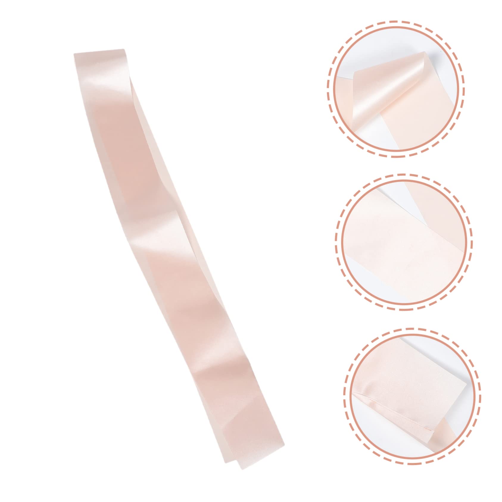 Operitacx 30stücke Blanko Schärpen Aus Satin Für Junggesellinnenabschied Hochzeiten Partys Individuell Gestaltbare Schärpen Für Festliche Anlässe Champagnerfarbe