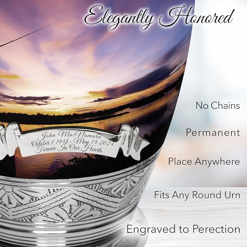 Image of Fishing Cremation Urns for Human Ashes Adult Male Decorative Urns for Ashes