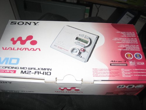 Sony MZ de R410/S Grabador de MiniDisc portátil, Color Plateado